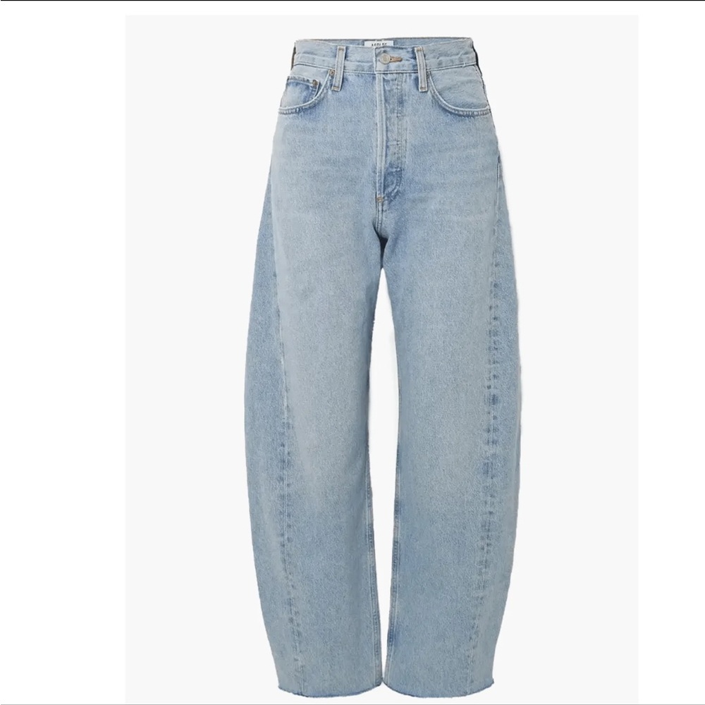 Agolde Women's High Rise Jeans - Light Blue